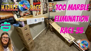 2021 Marble Race | 100 Marble Live Elimination Race 35 | ASMR | Marble Run