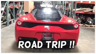 Wrecked Lamborghini AVENTADOR Rebuild Part 3/8 (road trip)