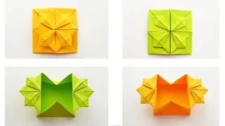 Beautiful Paper BOX for gift Origami Tutorial DIY