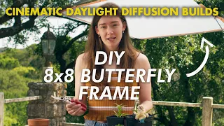 How to Make an 8x8 Butterfly Frame for $100 | Professional Overhead Lighting Diffusion Frame