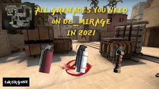 ЛУЧШИЕ ГРАНАТЫ НА МИРАЖЕ КОТОРЫЕ ТЫ ДОЛЖЕН ЗНАТЬ! | ALL NADES ON DE_MIRAGE YOU MUST KNOW IN 2021!!!