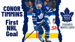 Conor Timmins #25 (Toronto Maple Leafs) first NHL goal Jan 8, 2023