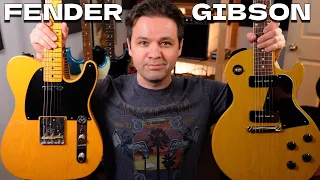 Can you pick out the P-90s? Fender Telecaster VS Gibson Les Paul Special