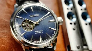 Seiko Presage Cocktail Time Review - Open Heart Blue Moon -  R.I.P. Dad Watch - SSA405J1