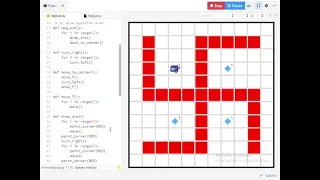 Draw swastik with Karel the robot of Code in Place