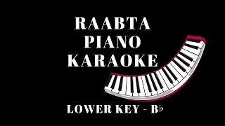 Raabta | Agent Vinod | Piano Karaoke | Lower Key B♭