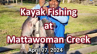 Kayak Fishing at Mattawoman Creek 04-07-2024