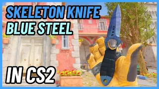★ CS2 Skeleton Knife Blue Steel | CS2 Knife In-Game Showcase [4K]