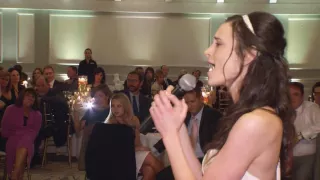 Bride sings Stand By Me to Groom at wedding