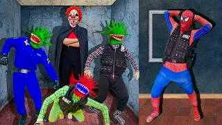 Criminal Group Defeat Alien Monster| Squad Spiderman SEAL X Nerf Battle Gun Fight