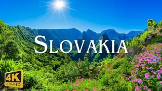 FLYING OVER SLOVAKIA (4K UHD) - Relaxing Music With Beautiful Natural Scenery - 4K Ultra HD Video