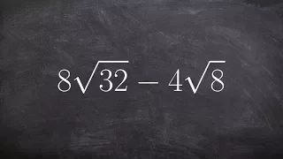 Learn how to subtract two radicals