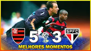 FLAMENGO 5 x 3 SÃO PAULO ● MELHORES MOMENTOS ● FINAL ● COPA DOS CAMPEÕES 2001 ● JOGO 01