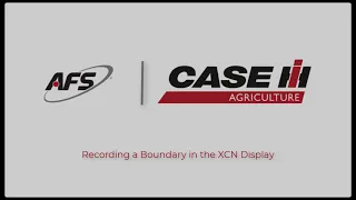 Recording a Boundary in the XCN Display