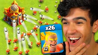 ATAQUEI SÓ COM BÁRBAROS HAALAND NO CLASH OF CLANS