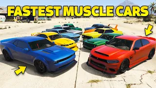 GTA 5 Online - Best Fully Upgraded Muscle Cars | Fastest Muscle Cars in GTA Online