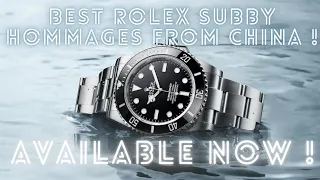 ROLEX SUBMARINER ALTERNATIVES FROM CHINA ! A SELECTION OF THE BEST ! FROM 15 US DOLLARS UP TO 245 !