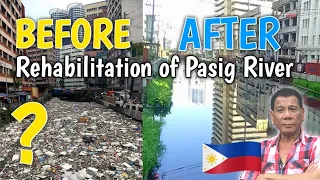 PASIG RIVER BEROFE AND AFTER REHABILITATION! Wow subrang linis na!