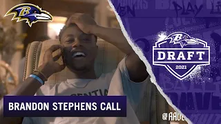 Inside the Draft Call to Brandon Stephens | Baltimore Ravens