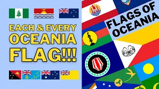 🌏 Flags of Oceania Song 🤩 ALL Pacific flags, names & capitals Melanesia, Micronesia & Polynesia