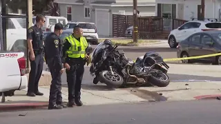 San Diego Police officer hit by car in Pacific Beach