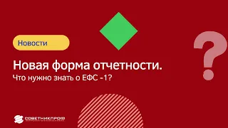 ЕФС-1: новая форма отчетности!  Что нужно знать