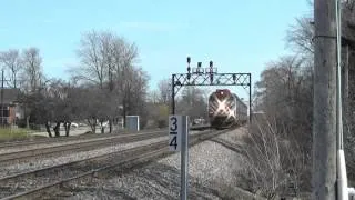 Metra Outbound Crossing Mt. Prospect Road