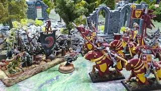 Orcs and Goblins vs Bretonian Knights, Warhammer Old World battle report