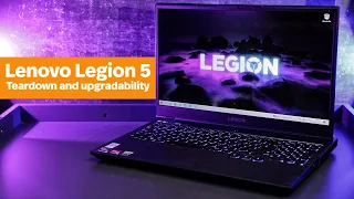 Lenovo Legion 5: Teardown and upgradability