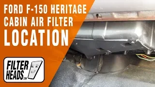 Location of the Cabin Air Filter Housing 2004 Ford F-150 Heritage