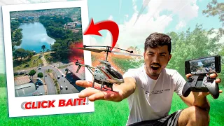 HELICÓPTERO DE CONTROLE REMOTO COM CÂMERA DA SHOPEE VALE À PENA? | Helicopter RC Sky Max