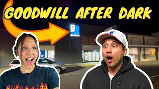 We Went Thrifting at Goodwill at Night and THIS Happened! Part 3/3 of Our Thrift Road Trip