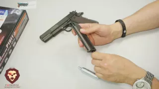 Пневматический пистолет Swiss Arms P1911 (Кольт 1911) (Видео-обзор)
