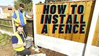 How To Install A Fence From Start To Finish!