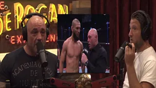 Joe Rogan on Confronting Khamzat Chimaev for missing weight during octagon interview