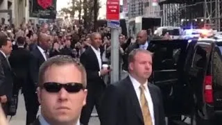 Obama in New York City