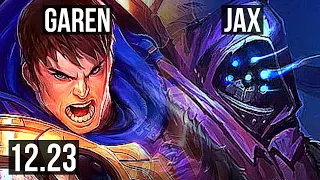 GAREN vs JAX (TOP) | 8 solo kills, Legendary, 800+ games, 13/2/3, 800K mastery | EUW Master | 12.23