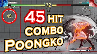 WTF? Poongko did a seth 45hit combo【SFV CE Hype 23】