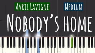 Avril Lavigne - Nobody’s Home Piano Tutorial | Medium
