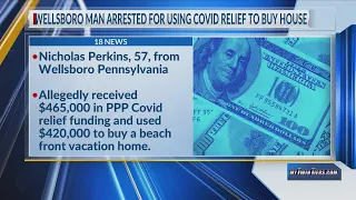 Wellsboro man charged with fraud, money laundering of COVID relief funds