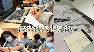 Productive College Days | engineering student vlog | midterms preparation 🪴