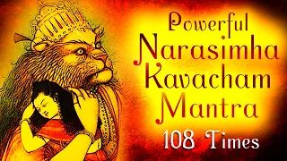 Powerful Narasimha Kavacham Mantra - Ugram Veeram Maha Vishnum 108 Time | Narasimha Mantra Stotra