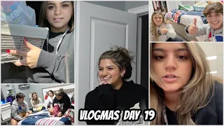VLOGMAS DAY 19!!Exchanging Christmas presents .Shopping for a Secret Santa Gift.