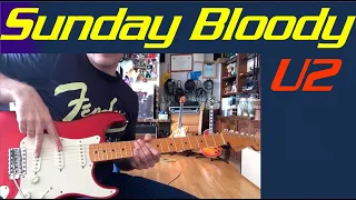 Como tocar Sunday Bloody Sunday U2. How To Play U2. David Negrón Guitarrista.