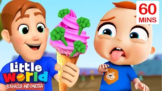 Eskrim Campur Brokoli, Sangat Bau! | Kartun Anak | Little World Bahasa Indonesia