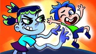 Zombie Tickle Girl Song | Fun Halloween Song for Kids