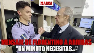 Los sonidos del vestuario con Arribas y el mensaje de Florentino: "Un minuto necesitas" I MARCA