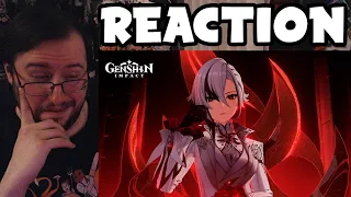 Gor's "Genshin Impact" Arlecchino: Lullaby Character Demo REACTION