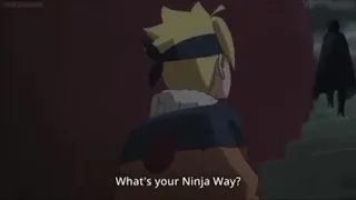 Sasuke ask Boruto what his ninja Way for the first time