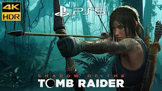 Shadow Of The Tomb Raider PS5 4K HDR  Gameplay  Playstation 5 Capture & Edit 60fps